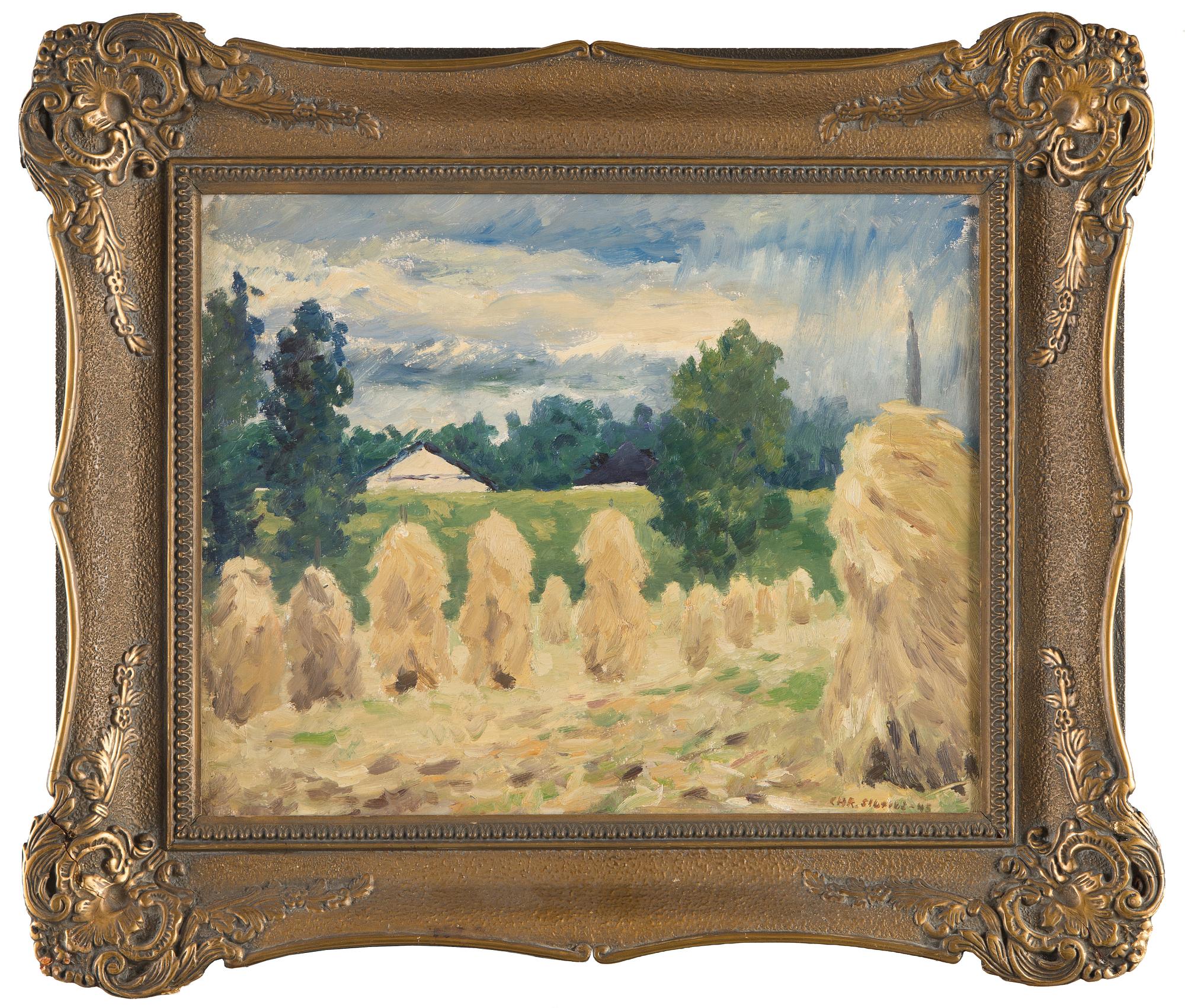 Harry Christian Sibelius, Landscape with Sheaves.