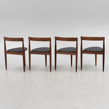 Hans Olsen, dining table and chairs, 4 pcs, Frem Røjle, Denmark, 1950s.