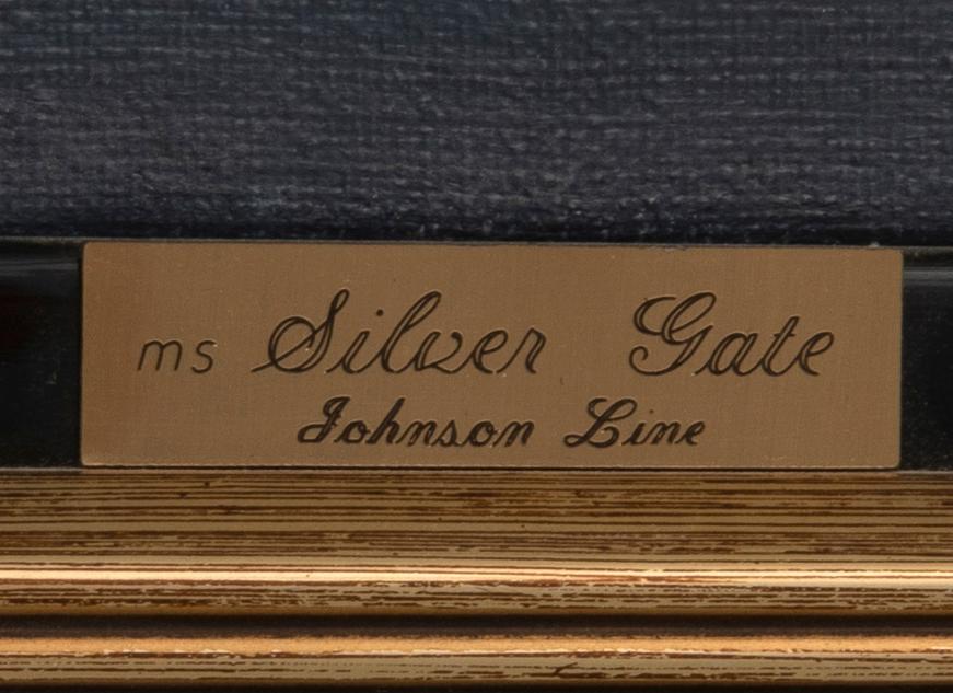 Okänd konstnär 1900-tal, Fartygsporträtt "m/s Silver gate".