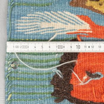 A TAPESTRY, tapestry weave, ca 70,5 x 147,5 cm, Wissa Wassef's weaving school in Haranya outside  Cairo.