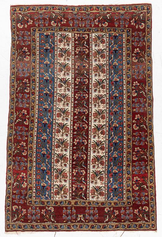 Rug, Ghom, approx. 205 x 135 cm.