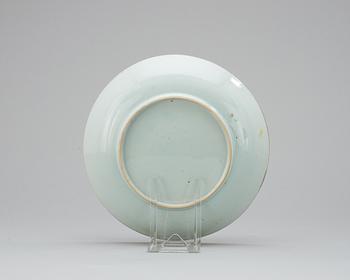 A polychrome dish, Qing dynasty, early 18th century.