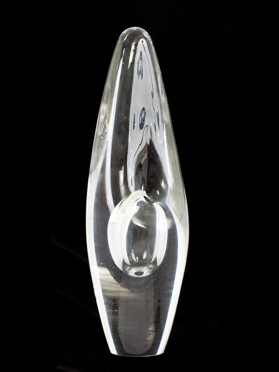 OBJEKT/VAS, glas. "Orkidé". Timo Sarpaneva, Iittala. Sign o dat-56.