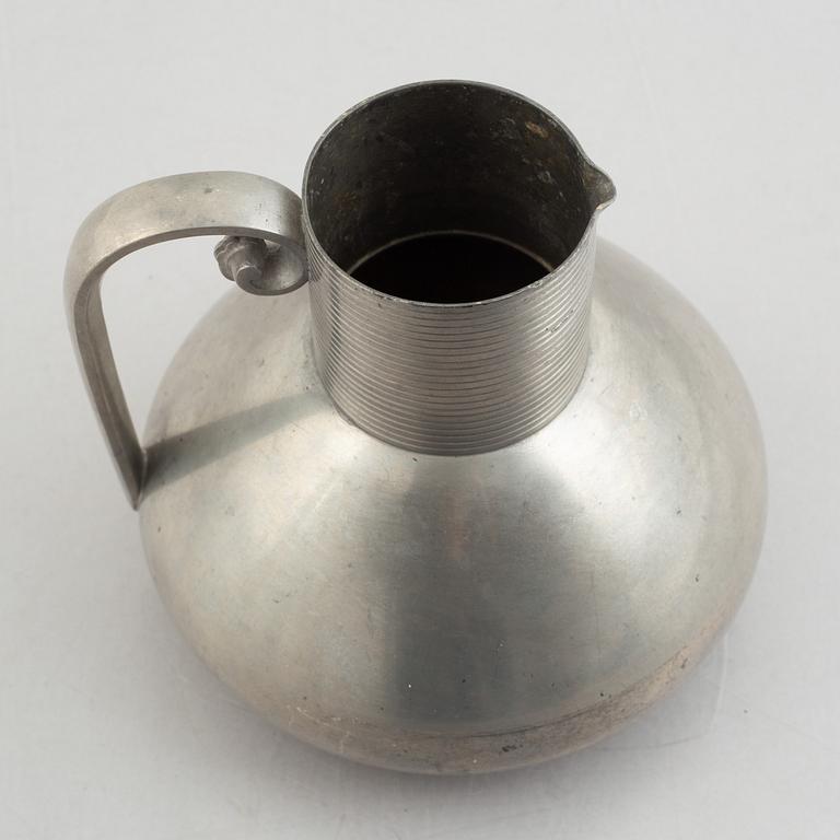 Sylvia Stave, a pewter jug model "5769", C.G. Hallberg, Stockholm, 1934.