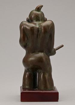 SKULPTUR, patinerad metall, orientalisk, 1900-tal.