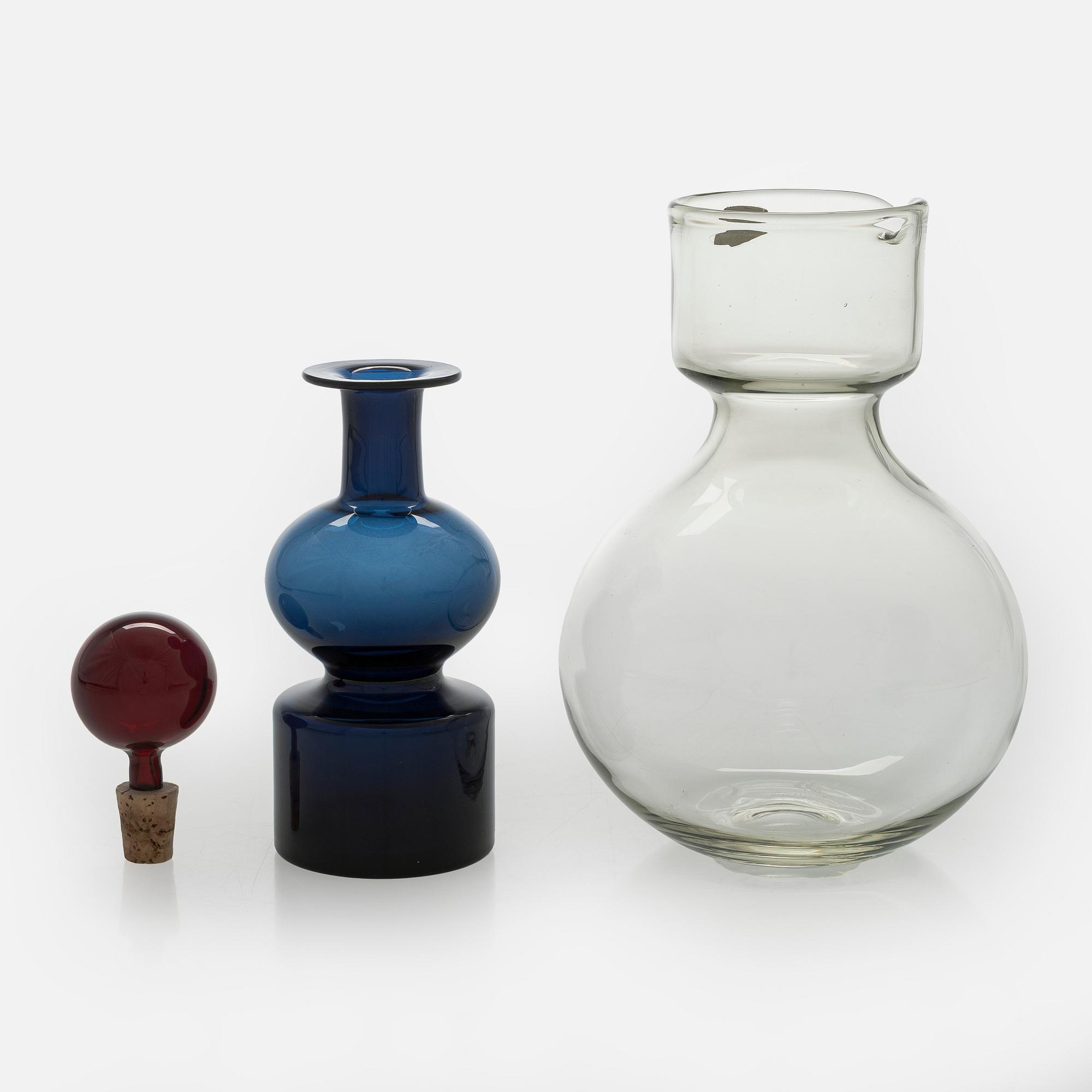 Kaj Franck, a decanter 'The Bells of Kremlin', signed K. Franck, Nuutajärvi, Notsjö -60.
