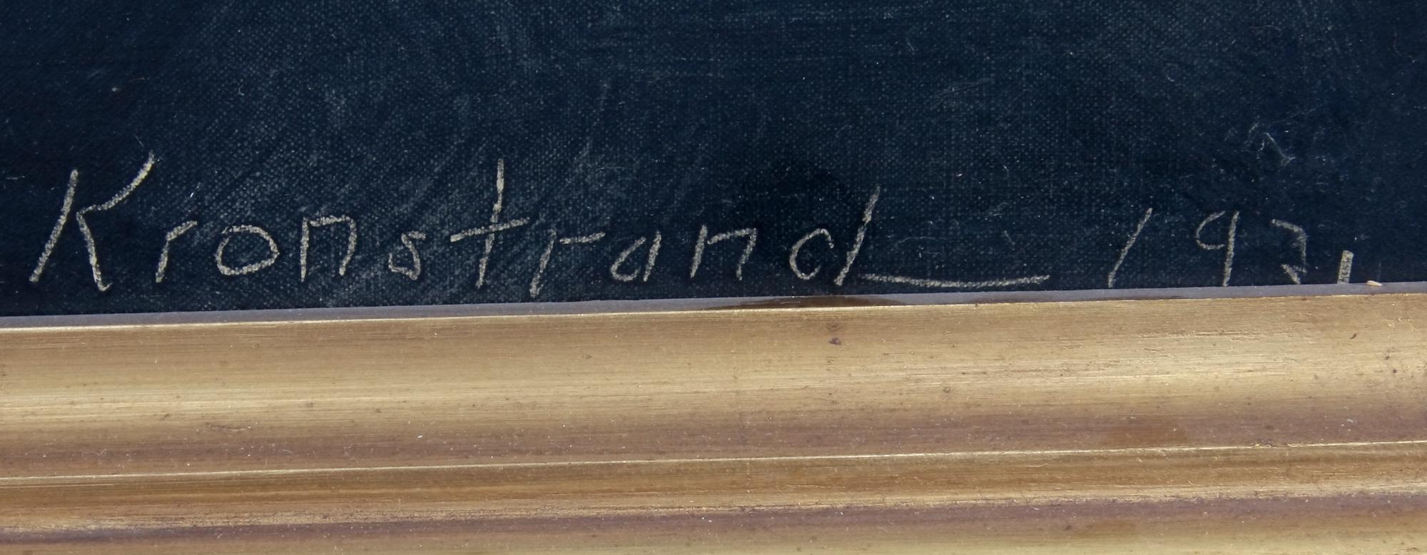 KRONSTRAND, BROR, olja på duk, sign o dat 1931.