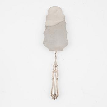 A Swedish Silver Cake Server, model 'Olga', mark of A Ambrosius, Stockholm 1870.
