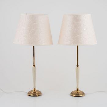 A pair of table lights, Boréns, Borås, 1960's/70's.