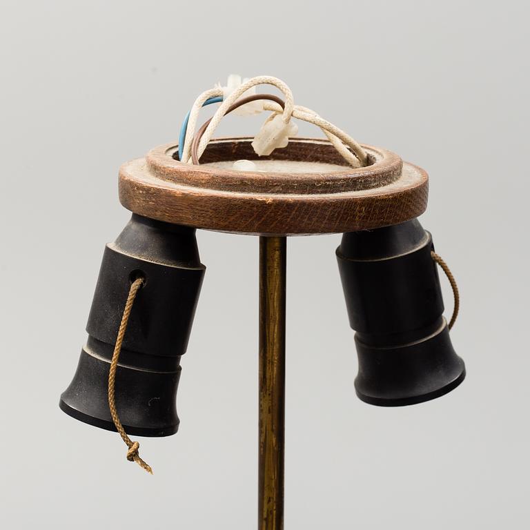 A two light floor lamp, second half of the 20th century.