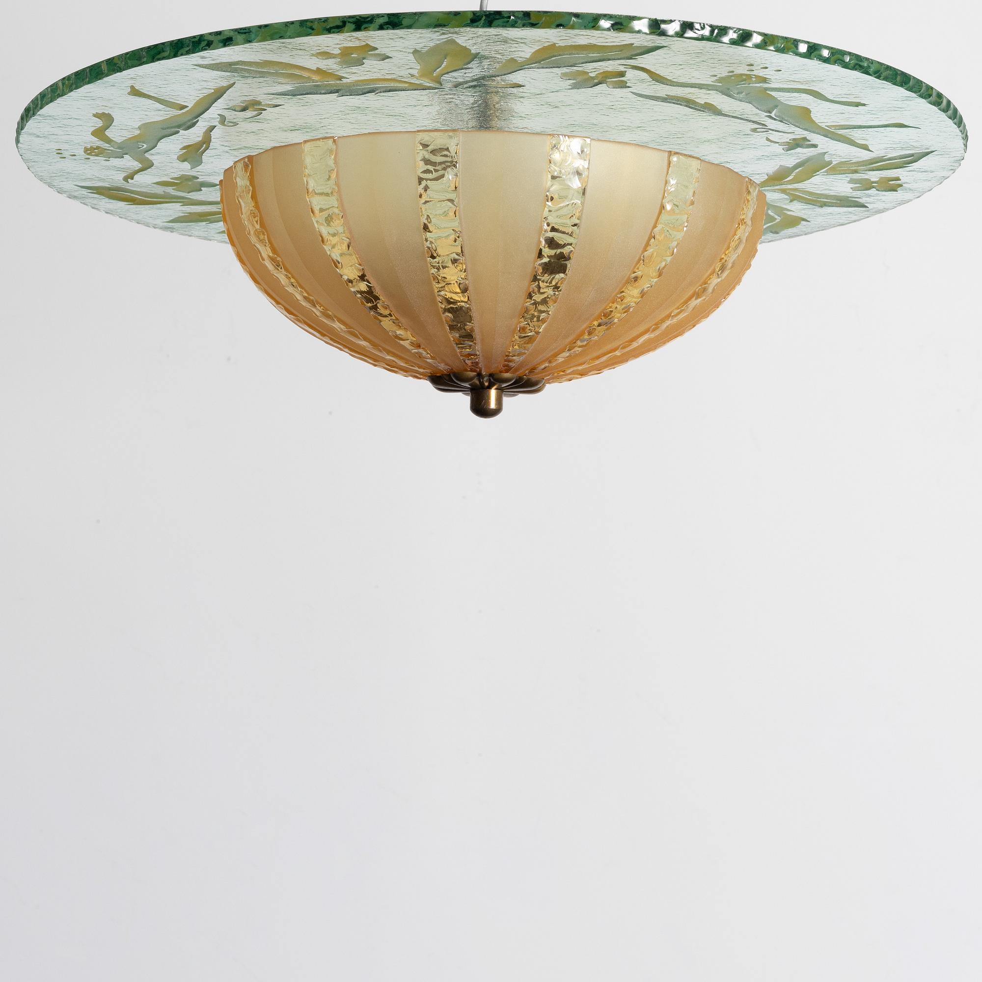 Plafondlampa, Swedish Modern, 1930/40-tal.