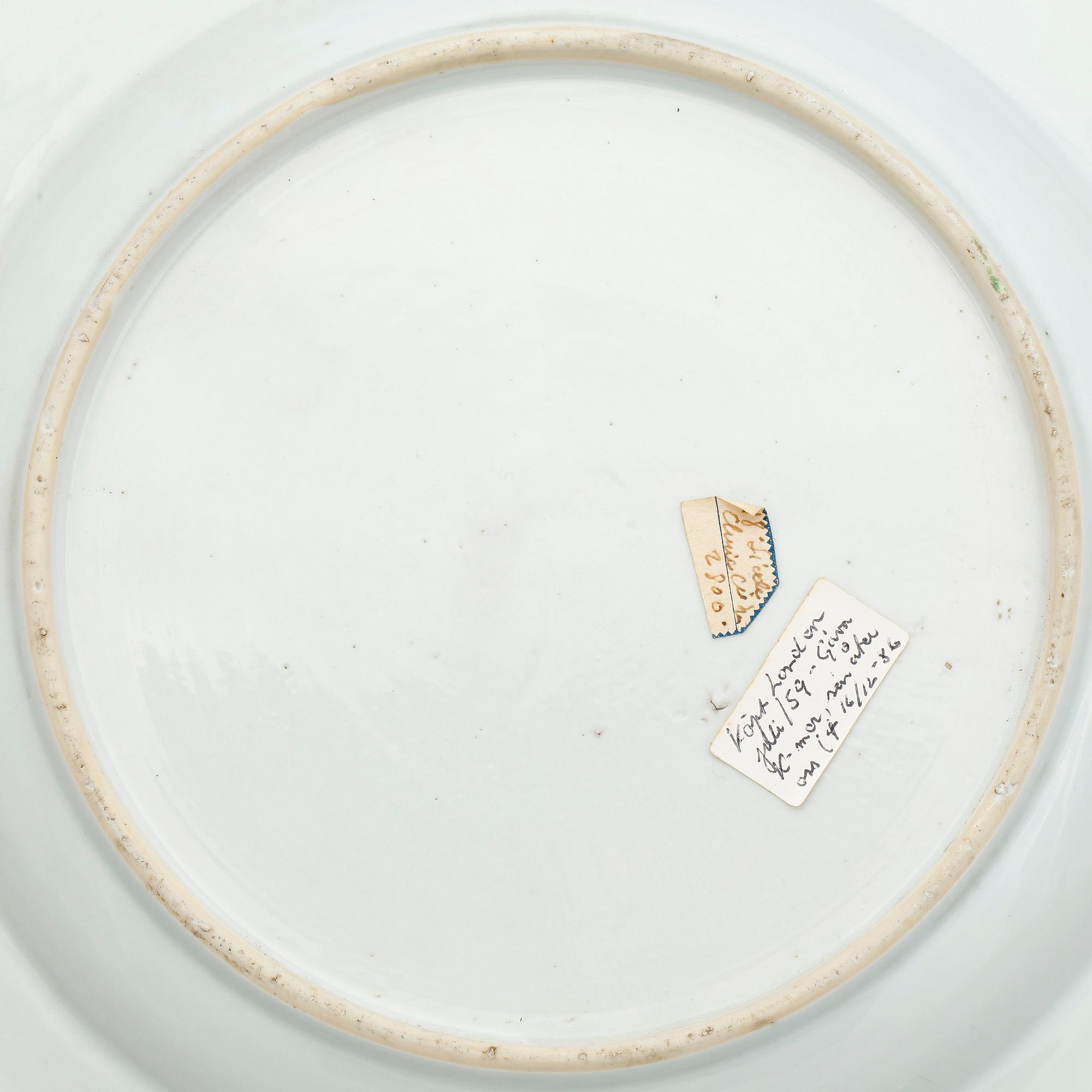 FAT, porslin, Kina, Qing dynastin, Qianlong 1736-1795.