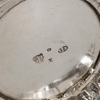 A swedish parcel gilt silver beaker, mark of  Johan Pettersson Berg, Norrköping 1763.