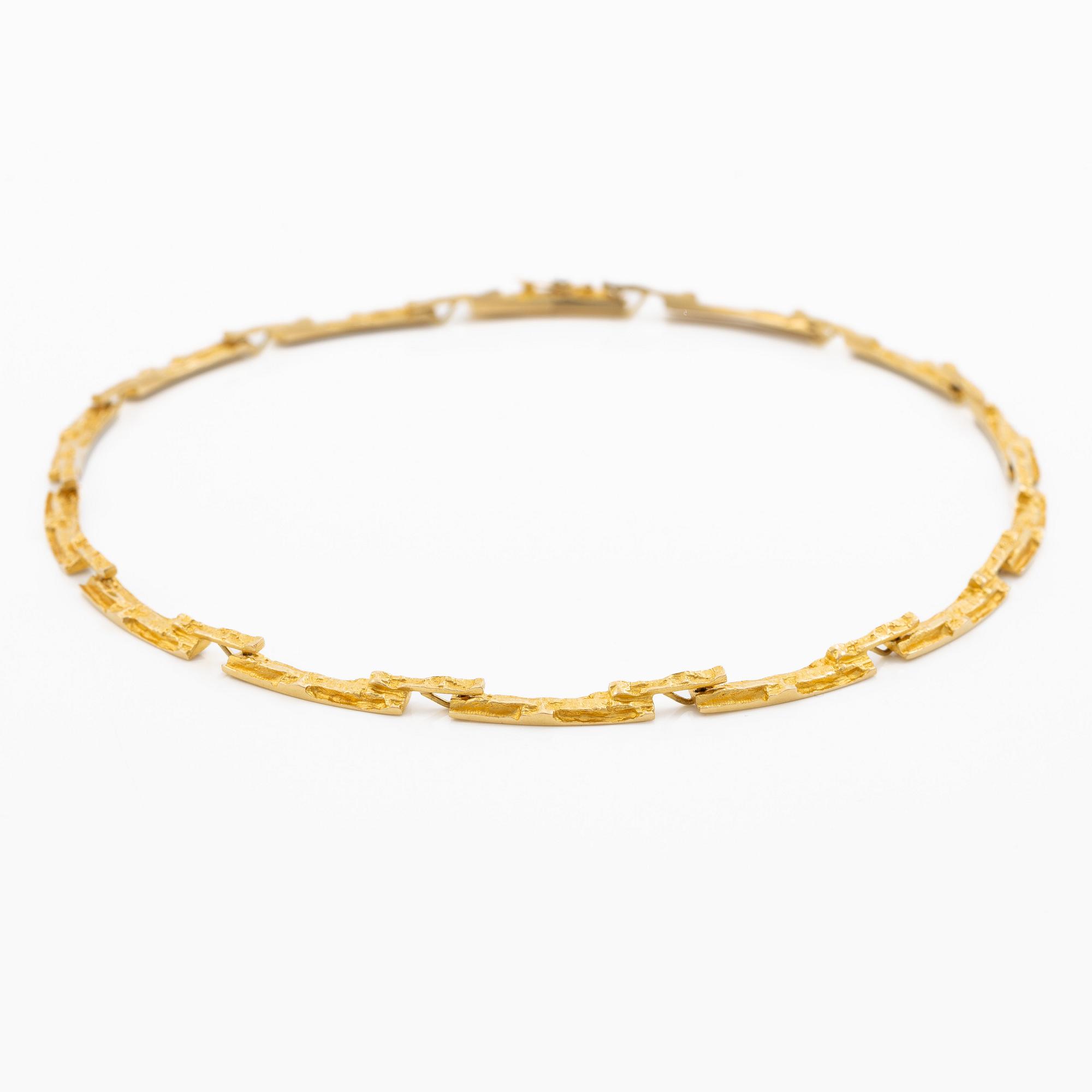 Björn Weckström, collier, 18K guld, för Lapponia, Finland 1991.
