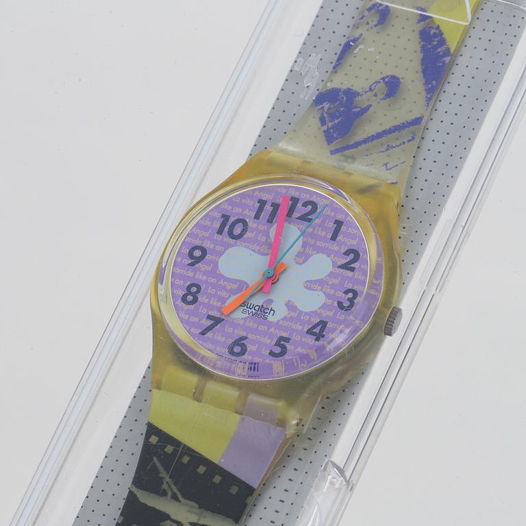 Swatch, Rave, wristwatch, 34 mm.