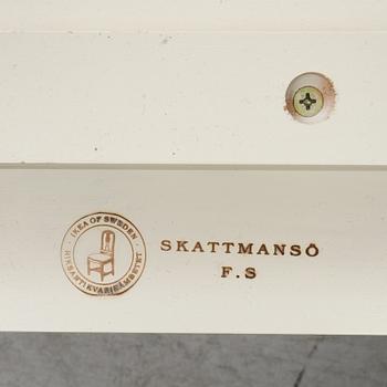 A 'Skattmansö' four poster bed, Ikea, 1990's.