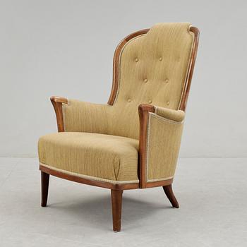 FÅTÖLJ, "Vår fru", Carl Malmsten, för AB O.H. Sjögren, Tranås.