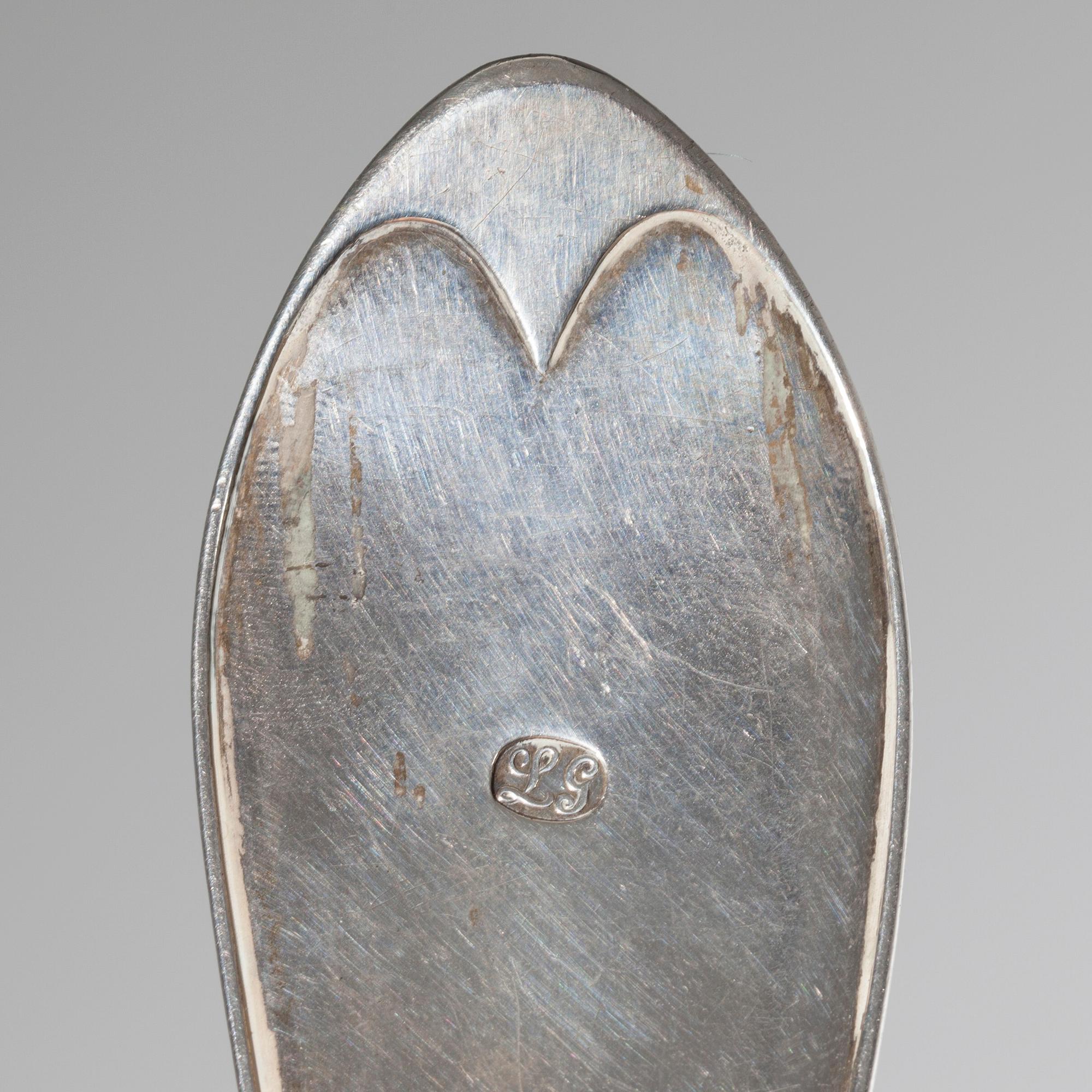 RAGUSKED, silver, I.P. Ernander Uppsala 1819, vikt 129 g.