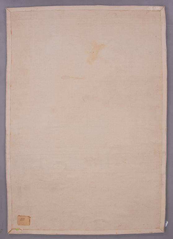 MATTA, reliefflossa, Berit Woelfer, tillverkad för Kasthall Ateljé. Ca 170x240 cm.