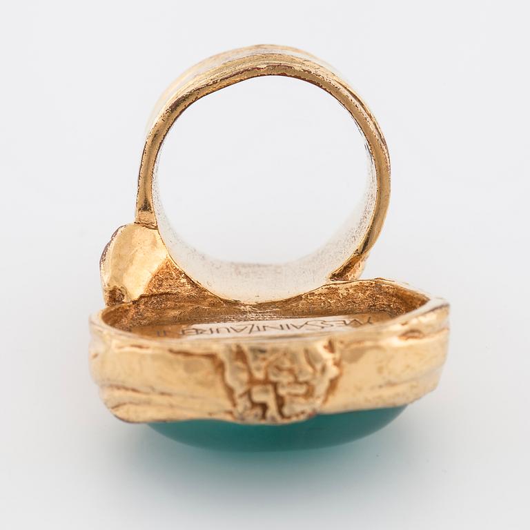 YVES SAINT LAURENT, a green paste ring.