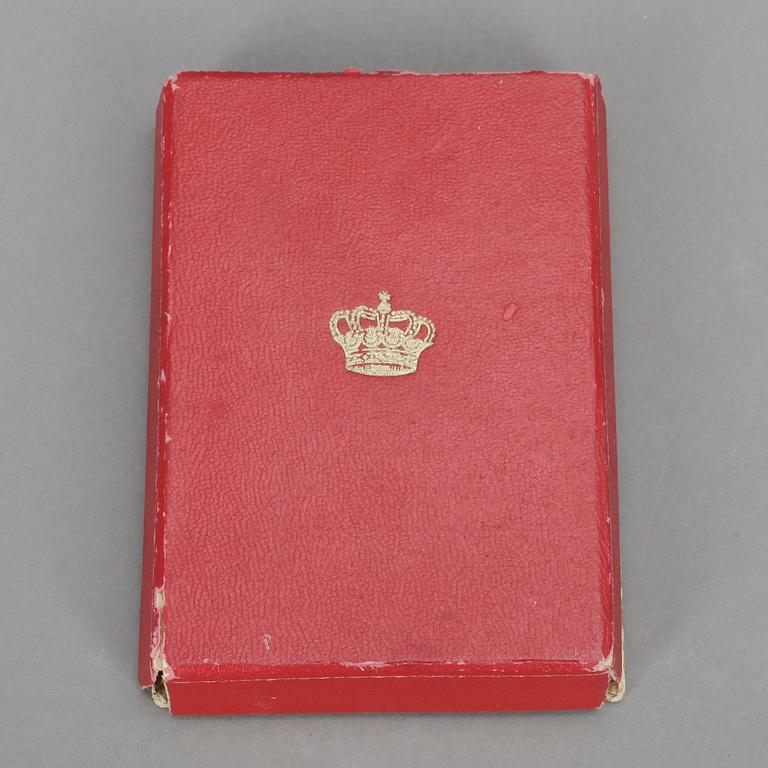 MINNESMEDALJ, guld, Bien Meritee, tot vikt 11 gram.