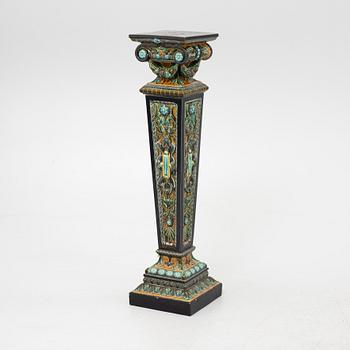 A ceramic pedestal, Rörstrand, circa 1900.
