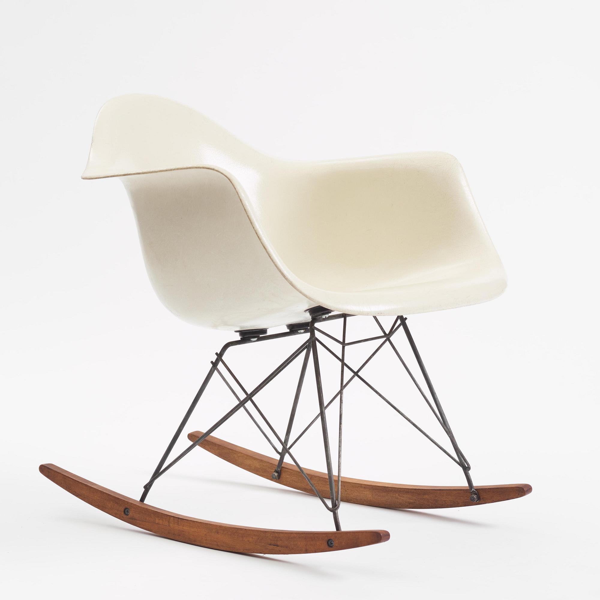 Charles & Ray Eames, a "RAR" rocking chair, Herman Miller, USA, 1964-78.