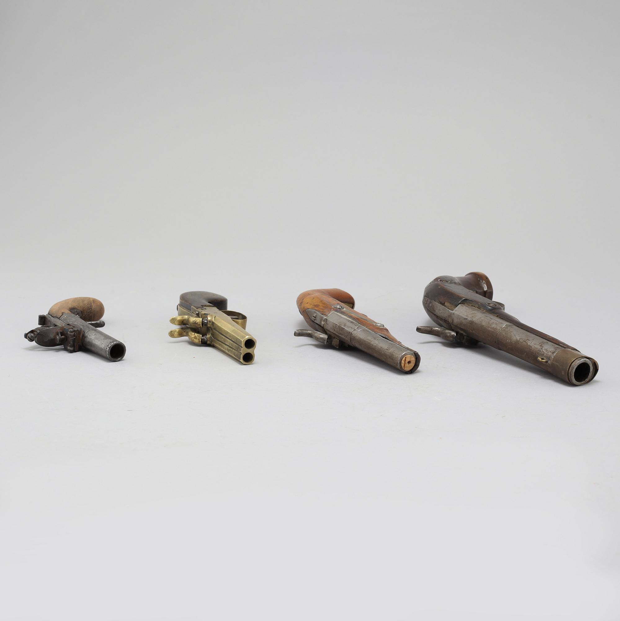 Four guns, 19th century.