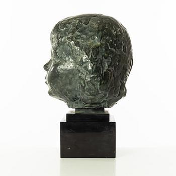 Gudmar Olovson, sculpture. Signed. Numbered. Foundry mark. Bronze, total height 40 cm, length 25 cm.