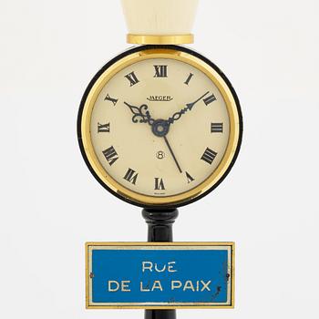 Jaeger-LeCoultre, "Rue De La Paix", table clock, 28 cm.