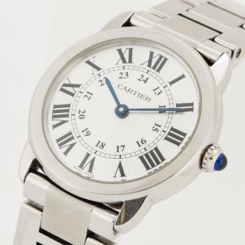 CARTIER, Ronde Solo, armbandsur, 29,5 mm.