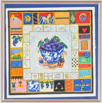 DANIÈLE ROCHON, färglitografi, signerad o numr. 176/190, daterad 1997.