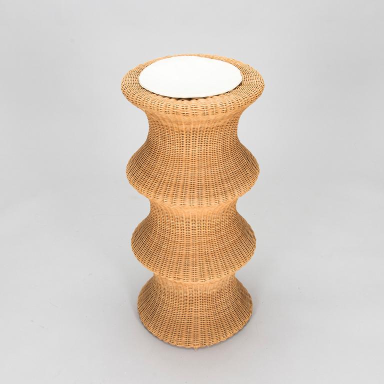 Eero Aarnio, a 1960's "Story Stool" rattan stool, handmade by Sokeva, Finland.