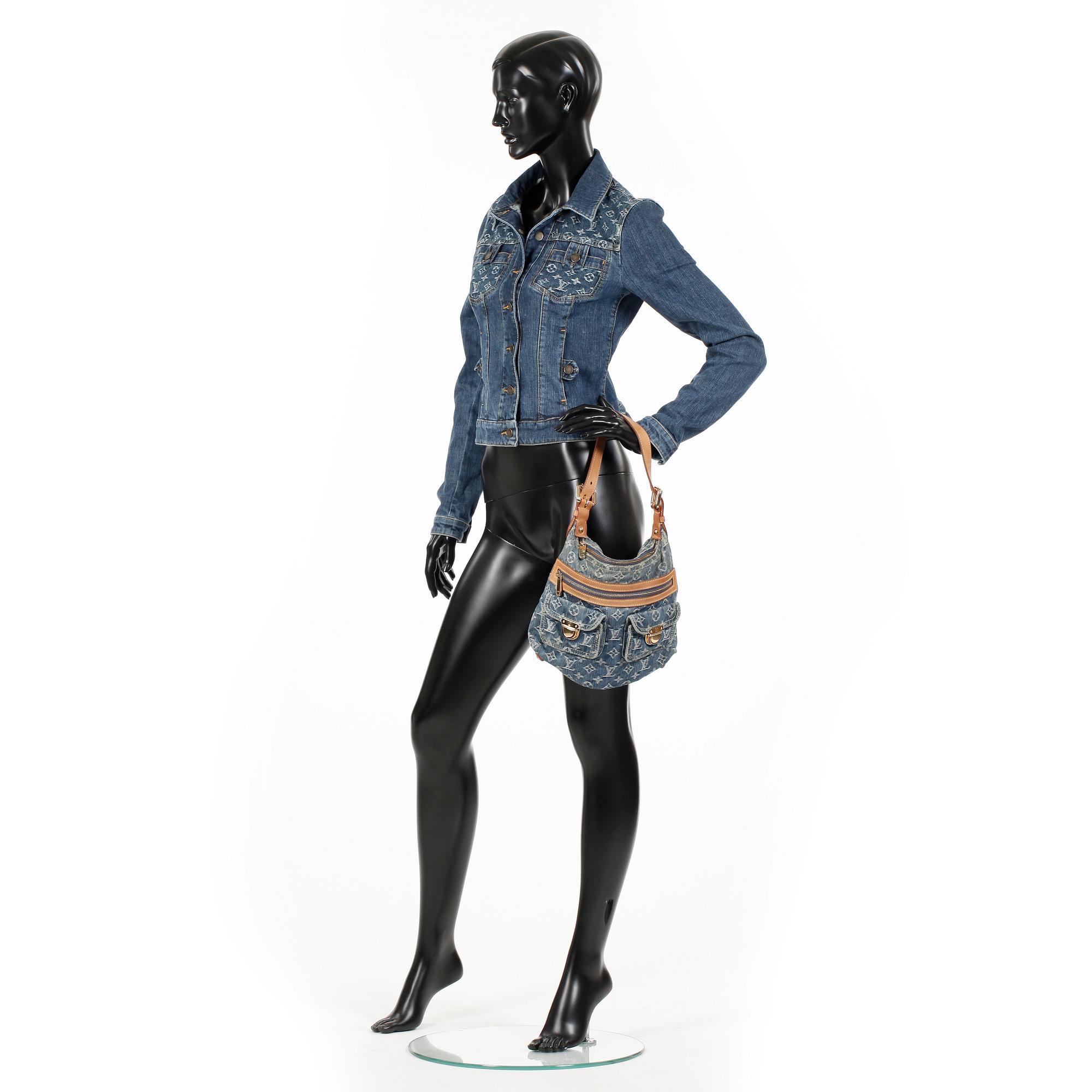LOUIS VUITTON, a monogram jeans jacket.
