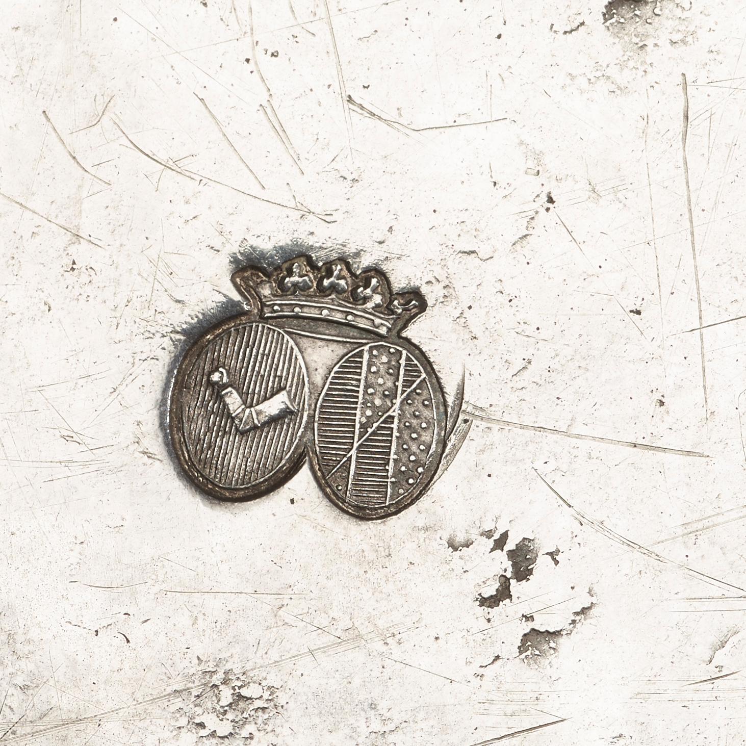 A Swedish 18th century silver dish, marks of Arvid Floberg, Stockholm 1788.
