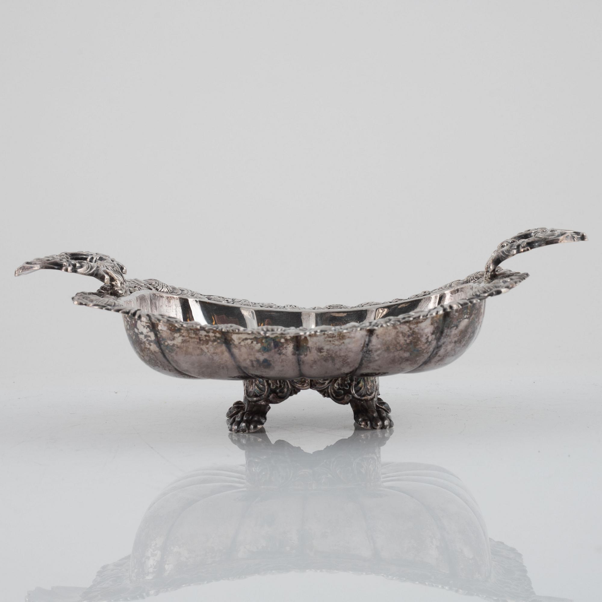 Gustaf Möllenborg, skål, silver, Stockholm, 1835.