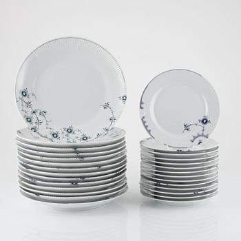 28 pieces of an 'elements' dinner service, Royal Copenhagen, Denmark.