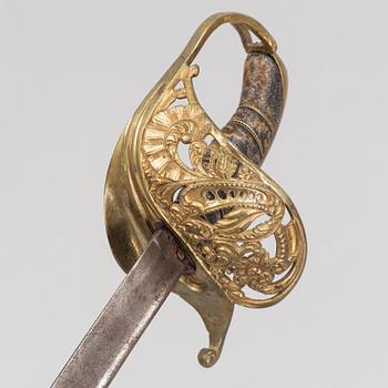 A Swedish officer's sword, second half of the 19th Century.