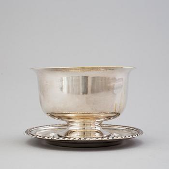 A silver saucepan by JF Björnstedt Stockholm 1824.