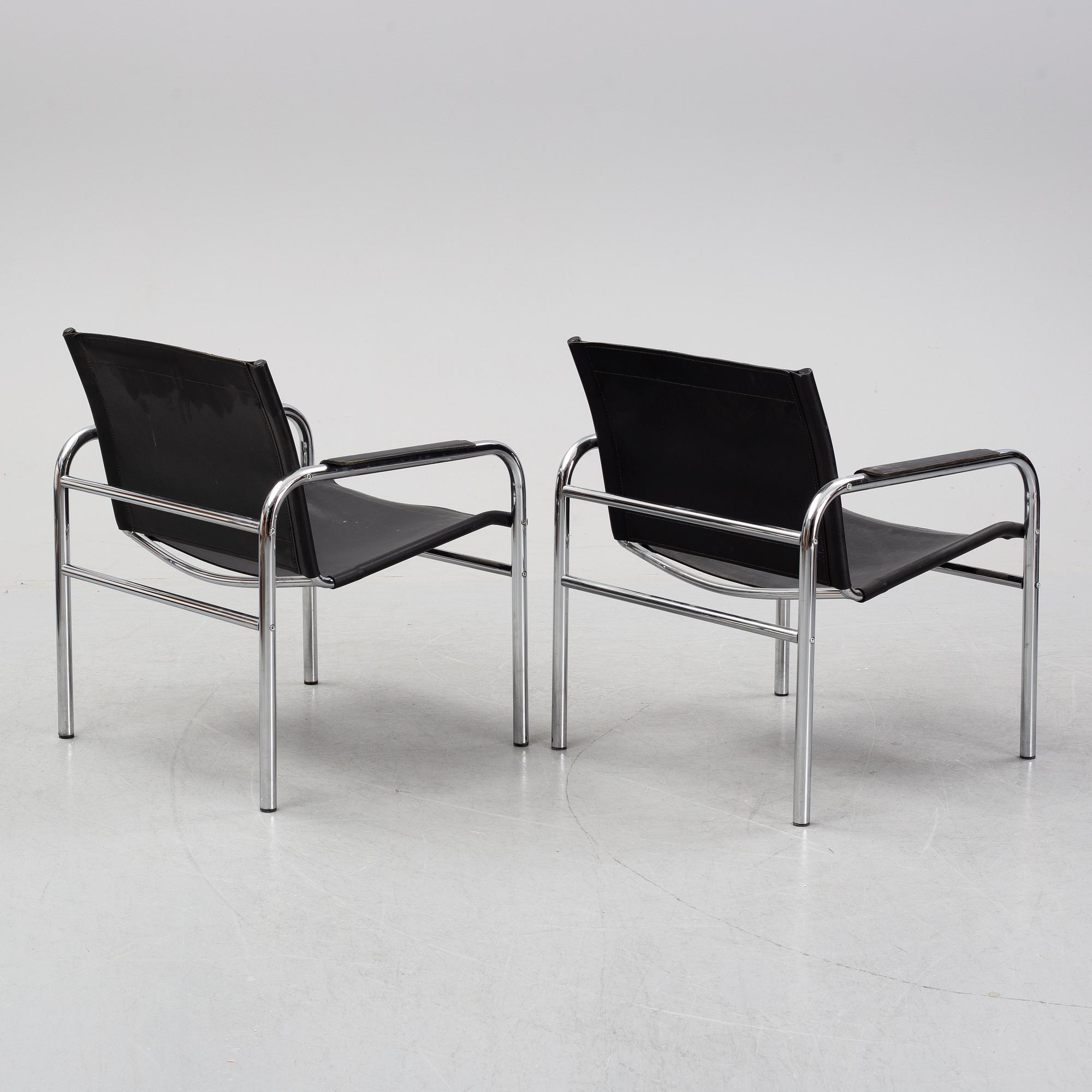 A pair of 'Klinte' armchairs by Tord Björklund for Ikea, 1980's.