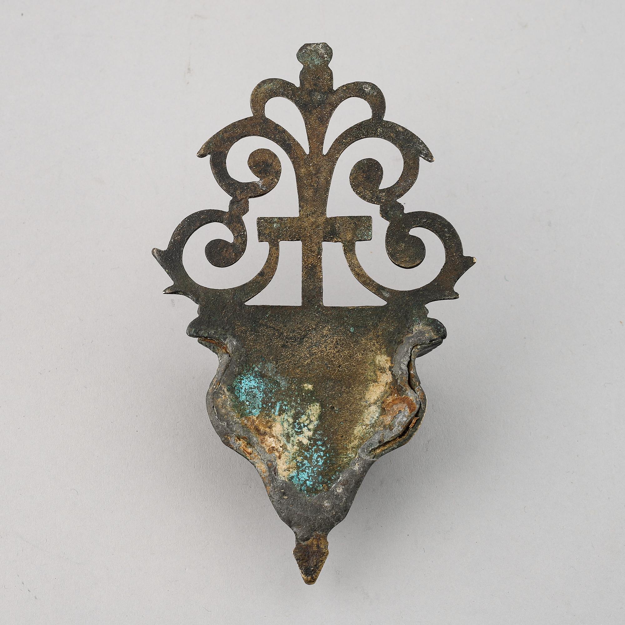 VIGVATTENSKÅL, brons, 1700-tal.