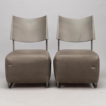 HARRI KORHONEN, a pair of 'Oscar' easychairs for  Inno Interior. Finland. Designed 1989.