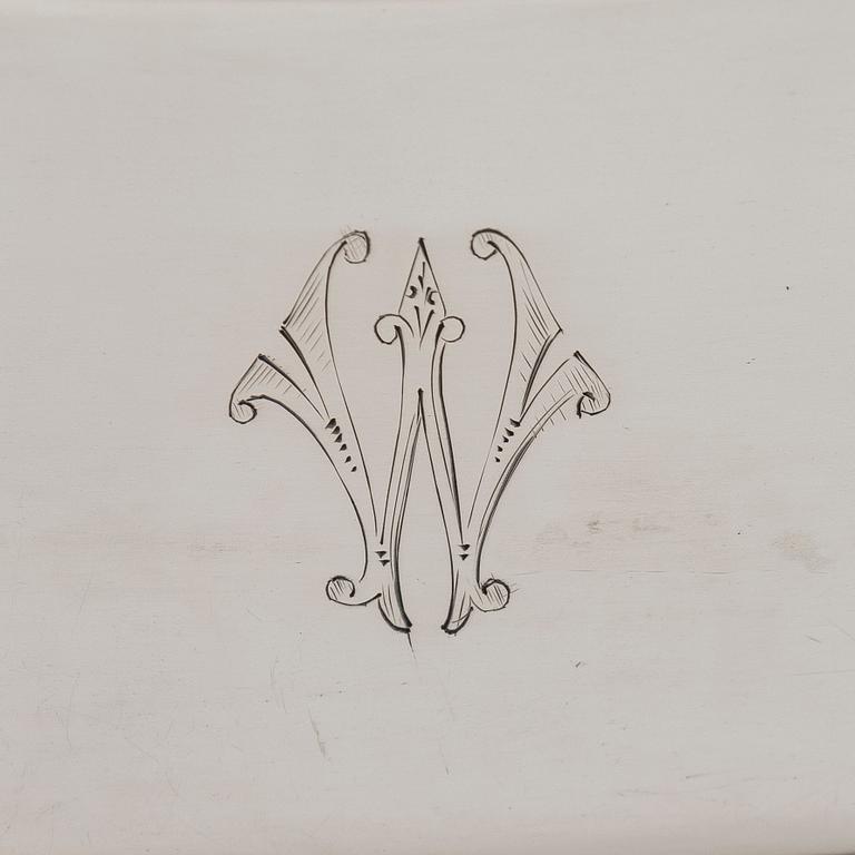 Jacob Wiberg, brödkorg, silver, Moskva 1836.