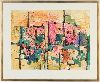Endre Nemes, mixed media on papaer, signed and dated -60.
