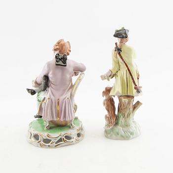 Figurines 6 pcs including Dresden Germany first half of the 20th century porcelain.