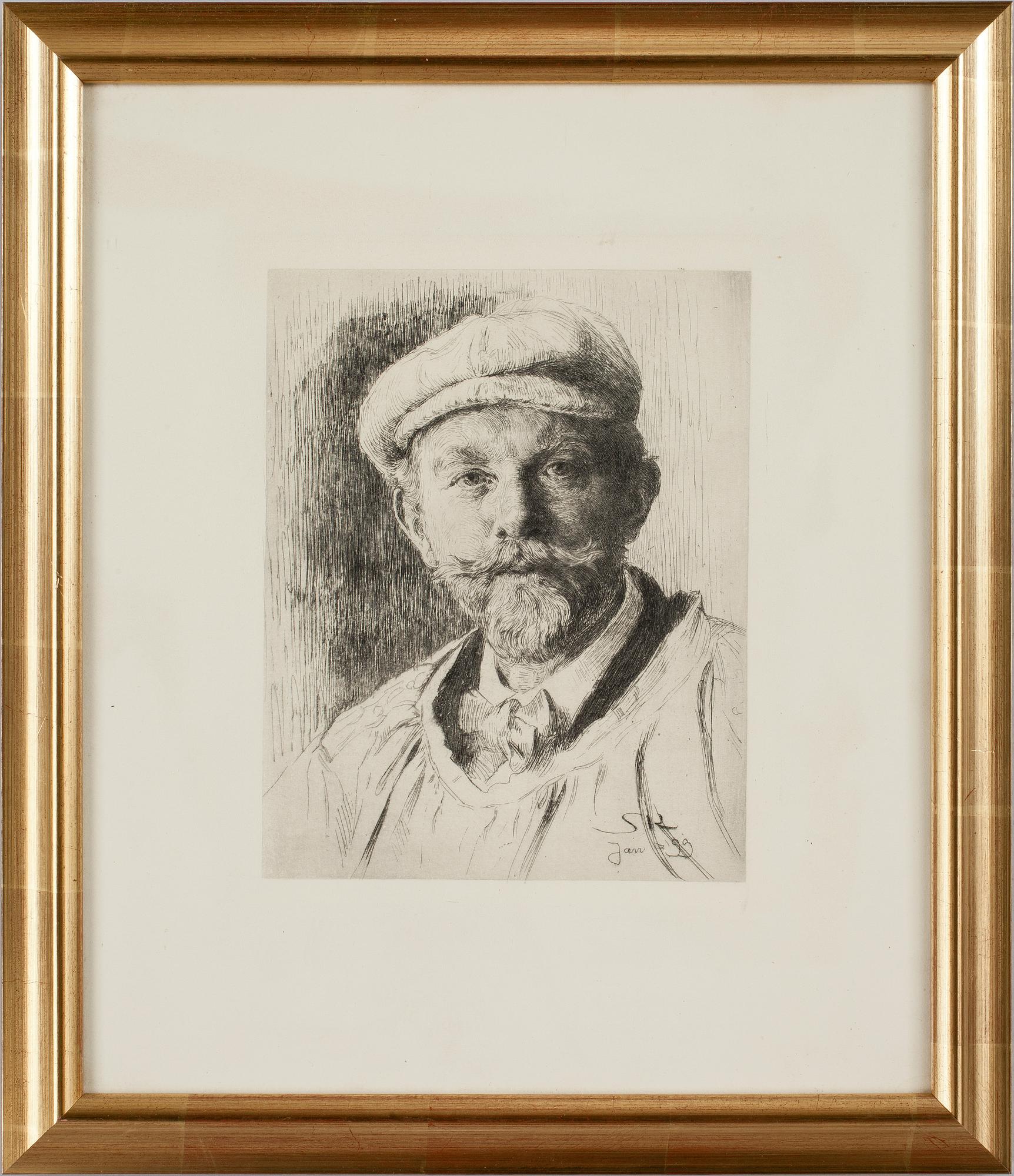 PEDER SEVERIN KRÖYER, etsning. Osignerad.