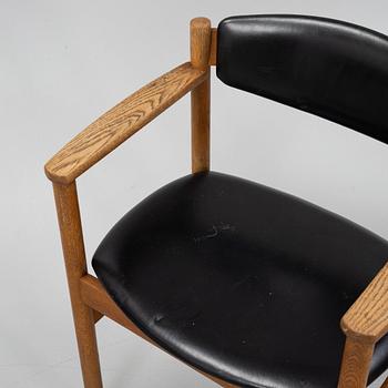 Jørgen Bækmark,  six chairs, model "J86", FDB Møbler, Denmark, 1960s.