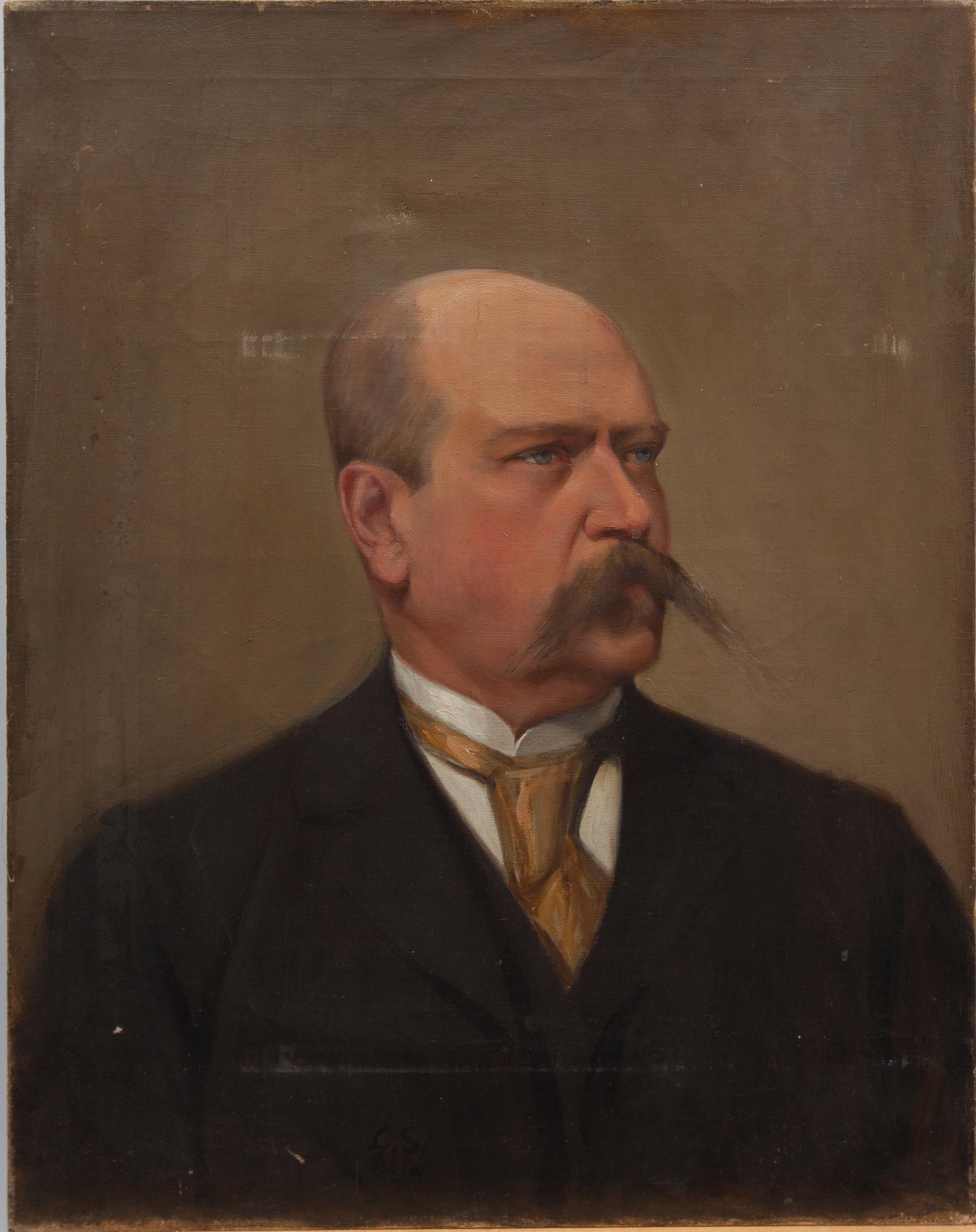 LOUIS SPARRE, olja på duk, senare signering.
