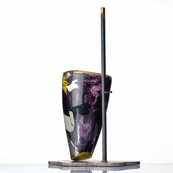 Reino Björk, a "Bad Love" glass sculpture/vase from the "New Eden series", New York Experimental Glass Workshop, USA 1990.