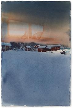 Lars Lerin, 'Vinterresa'.